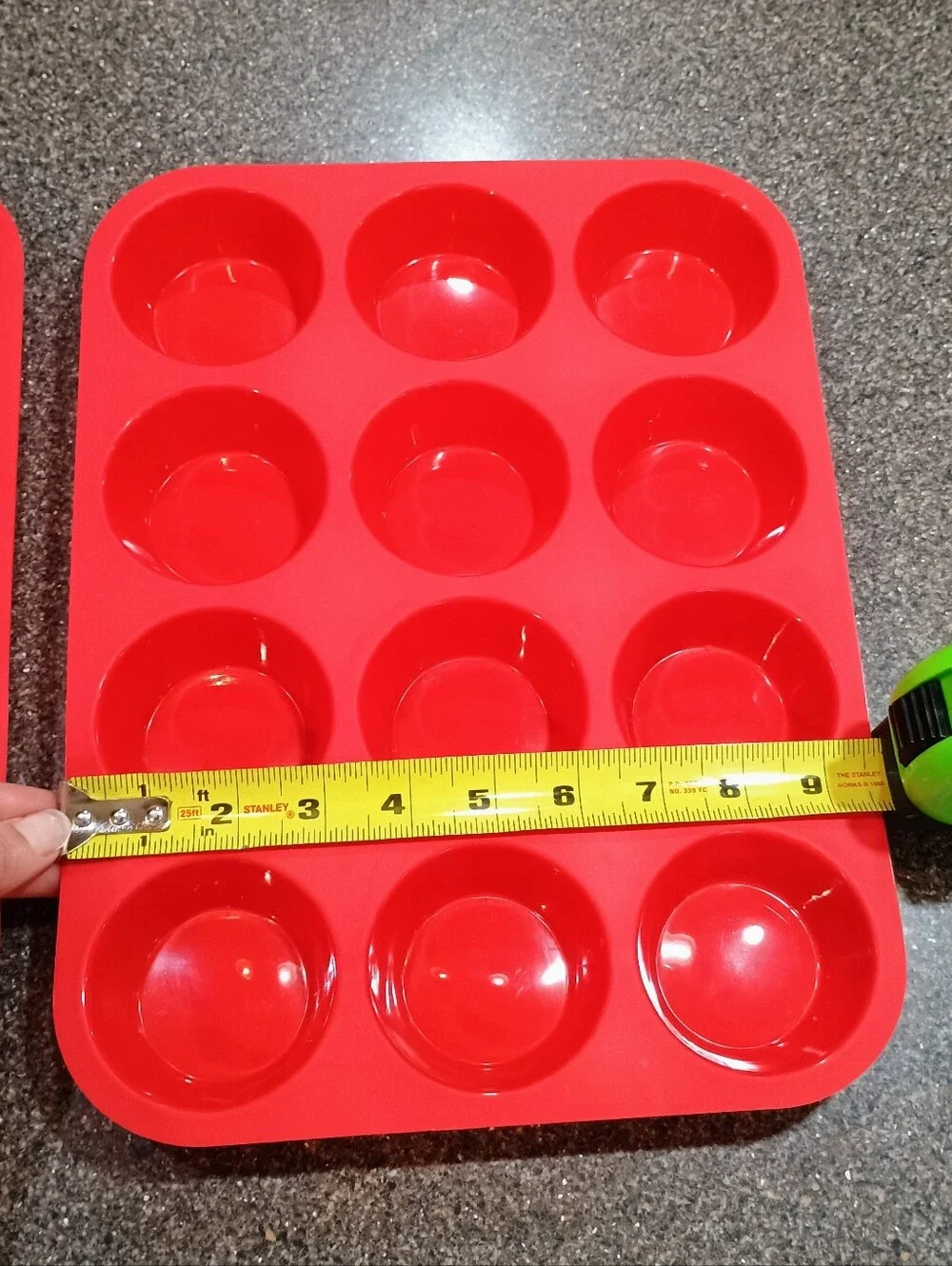 Two Food Grade Silicone Muffin Pans